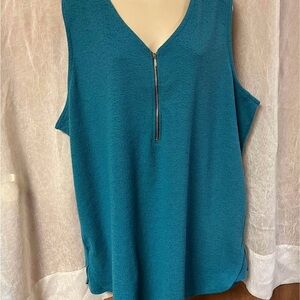 LuLaRoe Blue Sleeveless Tank Top